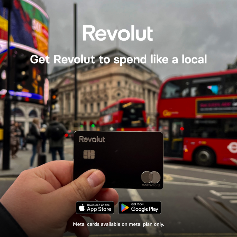 Revolut's tweet photo. Download Revolut and start getting more from your money everyday!