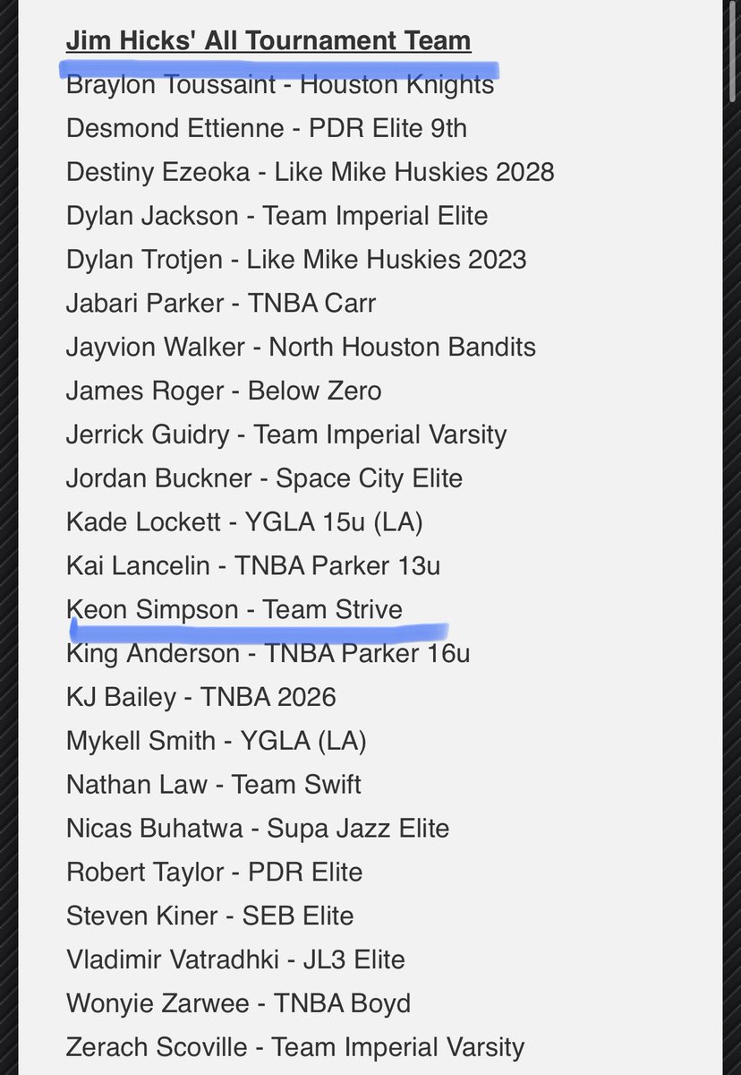 Texas Strive Basketball (@teamtexasstrive) on Twitter photo 24’ Keon Simpson had a great showing at the #elite36 this weekend Averaging 14Ppg/6rpg/ 3apg
He’ll definitely be on someone’s radar by the end of the summer!!! <a href="/djones8301/">Doug Jones</a> <a href="/RcsSports/">Jim Hicks</a> <a href="/RobCInTheGym/">Robert Carroll</a> <a href="/GDayHoopScout/">🅶🅴🅾🅵🅵🆁🅴🆈 🅳🅰🆈 🆂🆁.</a> <a href="/AnalyticalCoach/">🥶The Baller Plug🥶</a> 24’ Keon Simpson had a great showing at the #elite36 this weekend Averaging 14Ppg/6rpg/ 3apg
He’ll definitely be on someone’s radar by the end of the summer!!! <a href="/djones8301/">Doug Jones</a> <a href="/RcsSports/">Jim Hicks</a> <a href="/RobCInTheGym/">Robert Carroll</a> <a href="/GDayHoopScout/">🅶🅴🅾🅵🅵🆁🅴🆈 🅳🅰🆈 🆂🆁.</a> <a href="/AnalyticalCoach/">🥶The Baller Plug🥶</a>