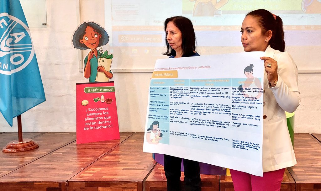 FAOEcuador's tweet photo. 🔵 Bajo una metodología participativa será posible construir las recomendaciones técnicas nutricionales y en sistemas alimentarios. 

👉 Como resultado Ecuador contará con los mensajes y la imagen de las #GABSAEcuador. https://t.co/FucY6yLdAO