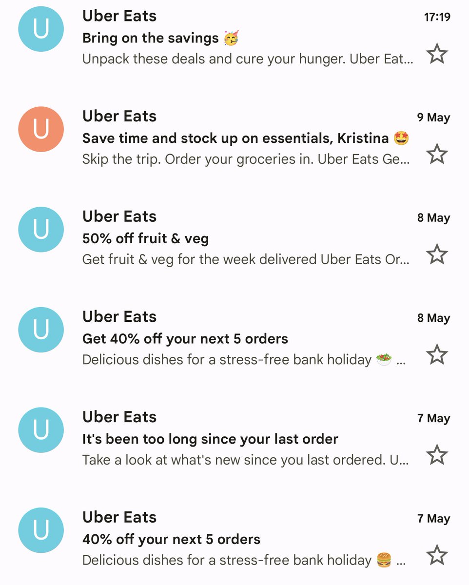 chredblooded's tweet photo. Someone's a little bit desperate there @ubereats https://t.co/QoZXp5nji6