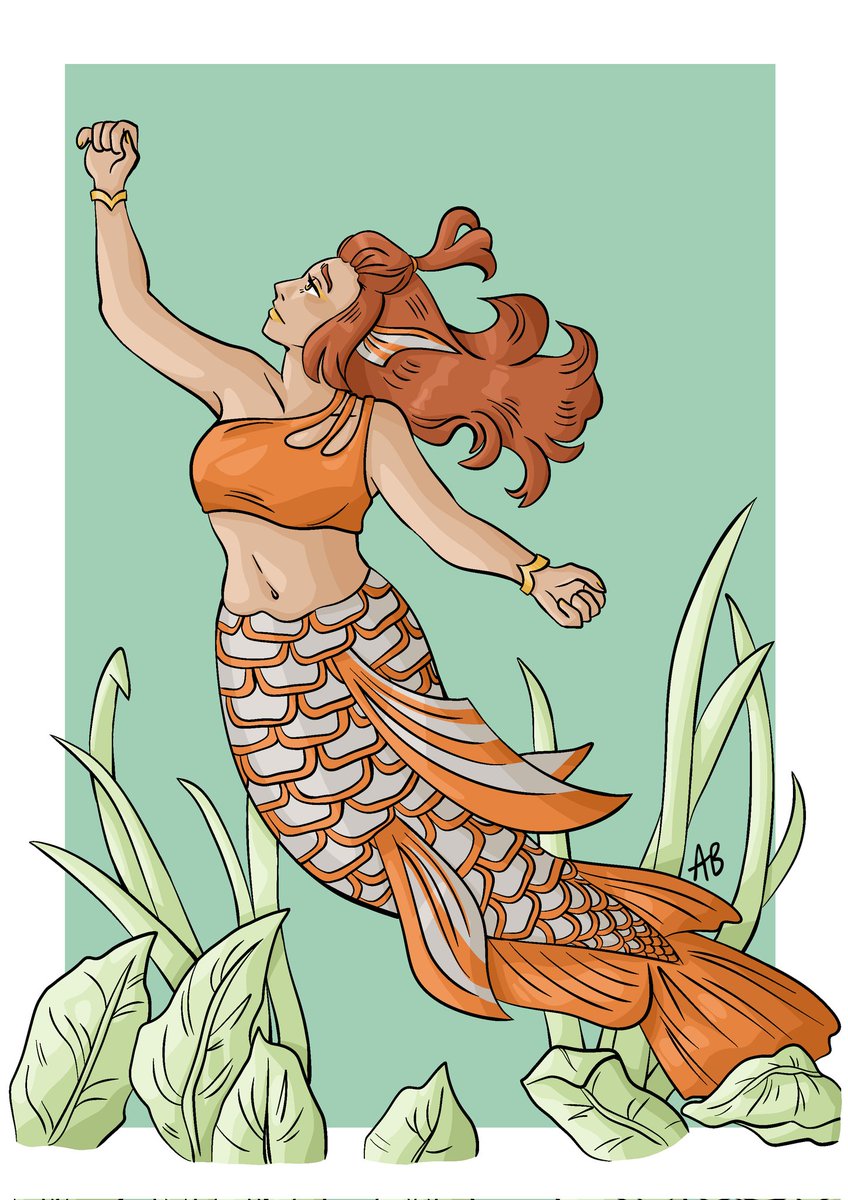 _amberdoodles_'s tweet photo. Hope everyone's having a great #mermay this year! One day I'll take part in it again, but for now have 3 of my old designs redrawn digitally ☺ #mermay2023 #artchallenge #ambersdoodles #digitalart #procreate https://t.co/opLoigf2NP