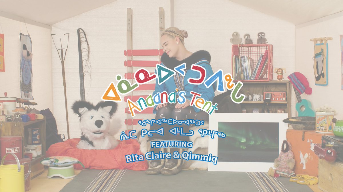 anaanastent's tweet photo. #AnaanasTent, featuring Rita Claire Mike Murphy and her husky pup Qimmiq, is returning for season 3 this May, featuring all new lessons and songs about Inuit language and culture! https://t.co/WboKCtJJbs