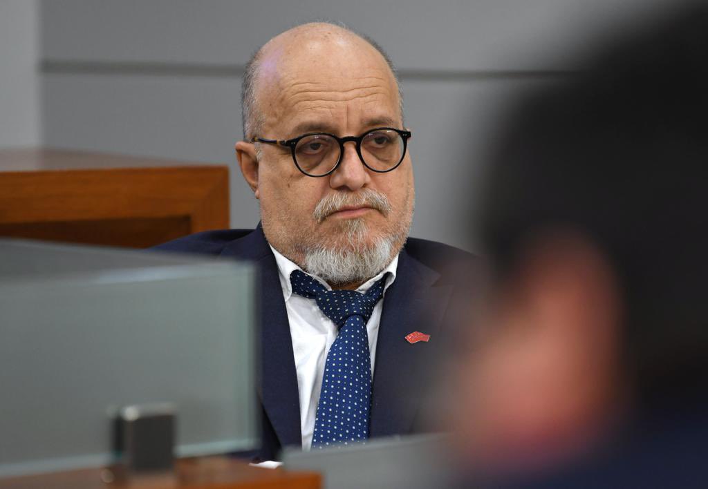 SenadoPR's tweet photo. [𝐇𝐎𝐘] La Comisión de Hacienda, Asuntos Federales y Junta de Supervisión Fiscal, que preside el senador Juan Zaragoza Gómez, continuó el proceso de vistas públicas sobre la Resolución del Senado 66 para analizar el presupuesto vigente y para el próximo año fiscal.🧵 https://t.co/YEM0ERECqZ