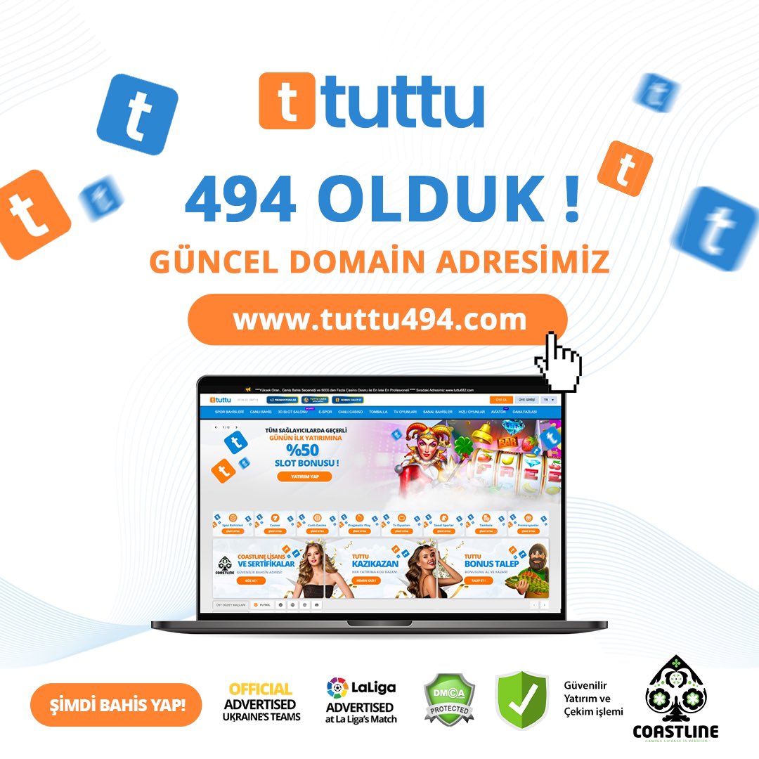 tuttumedya's tweet photo. ⚠️Değerli üyelerimiz giriş adresimiz güncellenmiştir . 

📲https://t.co/bZkGytEgyE https://t.co/j5Zg6Bgvtm