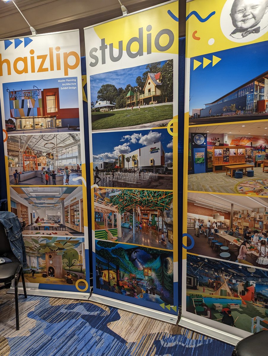 Look who we spotted in New Orleans! Mary Haizlip of <a href="/haizlipstudio/">haizlipstudio</a>, our exhibit design firm, was at the <a href="/ACM_Worldwide/">Association of Children's Museums</a> InterActivity conference showcasing some of their incredible exhibit concept designs - including one of ours! Thanks Mary for snapping a photo with us 😊 #IA23
