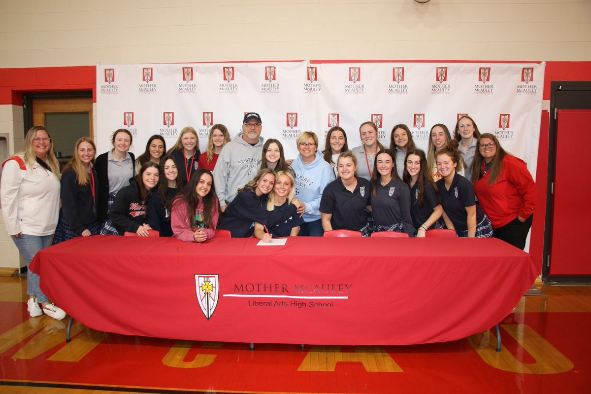 Mother McAuley HS (@mcauleymacs) on Twitter photo Congratulations to Mary Charniak ‘23 who signed her letter of intent to play softball for <a href="/saintmarys/">Saint Mary's College</a> today! We are MIGHTY proud! <a href="/MMCAthletes/">McAuley Athletics</a> <a href="/smcbelles/">Saint Mary's Belles</a> <a href="/SoftballMcAuley/">McAuley Softball</a> Congratulations to Mary Charniak ‘23 who signed her letter of intent to play softball for <a href="/saintmarys/">Saint Mary's College</a> today! We are MIGHTY proud! <a href="/MMCAthletes/">McAuley Athletics</a> <a href="/smcbelles/">Saint Mary's Belles</a> <a href="/SoftballMcAuley/">McAuley Softball</a>