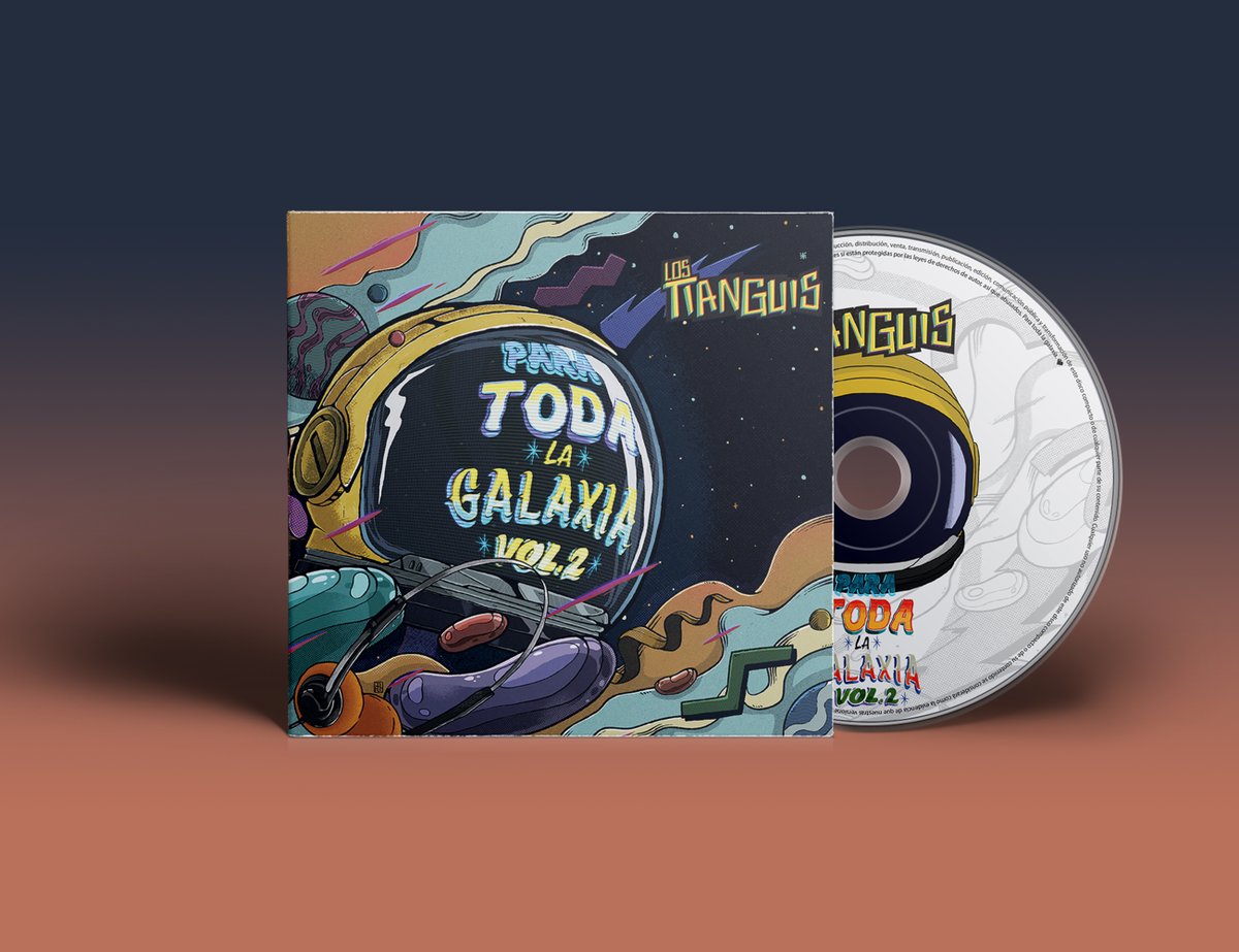 forketo3's tweet photo. Arte para el recién estrenadito EP de Los Tianguis; Para toda la galaxia Vol.2 . https://t.co/CrJcuaXlLk
