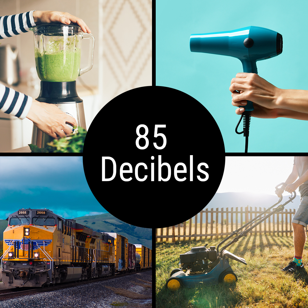 RestorEar's tweet photo. 🔈 85 Decibels 🔈 

Any prolonged noise exposure above this level could permanently damage your hearing. Numerous everyday sources of noise reach or exceed this limit including hairdryers, lawn mowers, and many common household appliances. https://t.co/fBMxT8OYBB