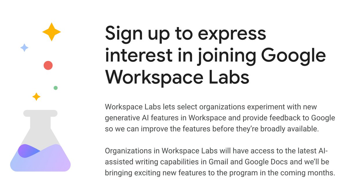 labnol's tweet image. #GoogleLabs #GoogleWorkspace

workspace.google.com/labs-sign-up/