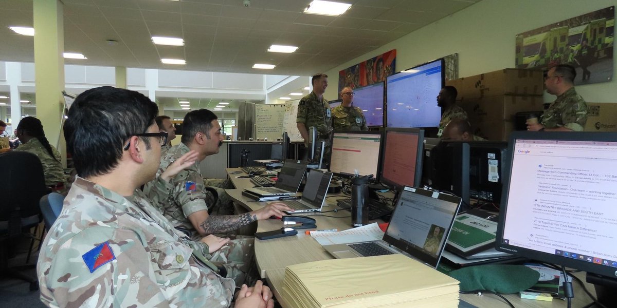 Newar08's tweet photo. BTS.Approx 8000 British SPs and 700 F&amp;C SPs (37 countries) were administered with feeding, accommodation, bedding, move and tracked; transport in and out to/from London to their respective destinations.
#OpGOLDENORB 
@101_Op_Sust_Bde @RecruitmentAgc @ArmySgtMajor @BritishArmy https://t.co/0h2WYSIgGx