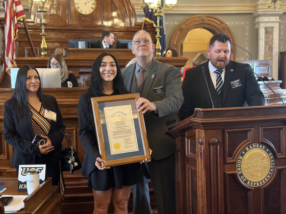 K-State Kinesiology (@kstatekines) on Twitter photo Cassandra Beattie, PhD student, was honored by the Kansas House of Representatives recently; read more:
facebook.com/photo?fbid=700…
<a href="/KStateHHS/">K-State Health and Human Sciences</a> Cassandra Beattie, PhD student, was honored by the Kansas House of Representatives recently; read more:
facebook.com/photo?fbid=700…
<a href="/KStateHHS/">K-State Health and Human Sciences</a>
