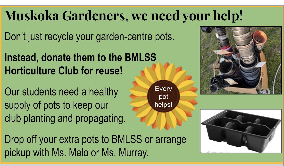 Horticulture Club needs your help!