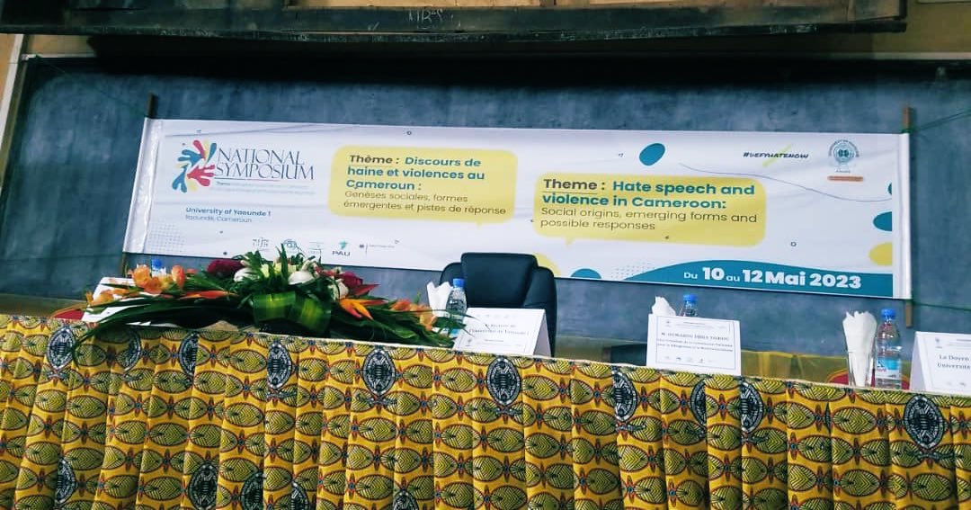 nepegcameroon's tweet photo. We were honored to take part in the launching of the National Symposium organized by @DefyhatenowWCA of @civic_watch under the theme:  « Hate Speech and Violence in Cameroon: Social Origins, emerging forms and possible responses »

Re-building Today for a Better Tomorrow !! https://t.co/DQoqCsNbHo