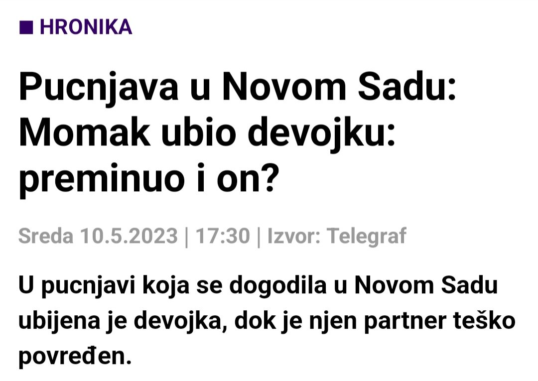 Ljudi su opasno oboleli, opasno!