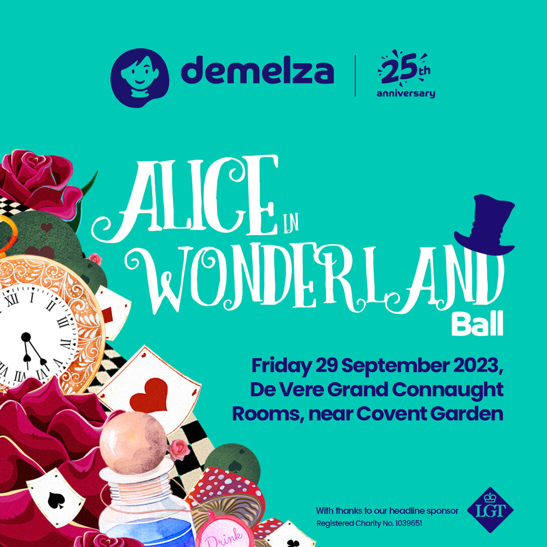 DemelzaCharity's tweet photo. Tickets are now on sale for our Alice in Wonderland Ball, 29 September 2023! 🎉

Join us for this spectacular evening, celebrating 25 years of Demelza, with celebrity guests, thrilling auctions, fine-dining and live music. 🫖🐇🎩 

Snap up your tickets 👉 https://t.co/NFIZLdcgMg https://t.co/GOL6Un9Agp