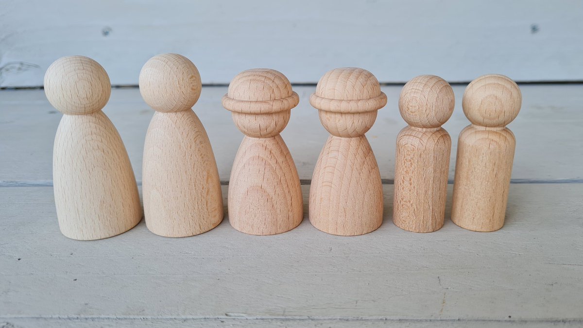 EYPlaysets's tweet photo. The perfect peg dolls to paint at home or keep as they are for open-ended play 😊 (and not a felt ball in sight 😉)

https://t.co/eNJ0sIGcy4

#OpenEndedPlay #Pegdolls #EarlyYearsPlaysets #PaintYourOwn #SmallWorld #TuffTrayPlay https://t.co/QNa6AZqcYX