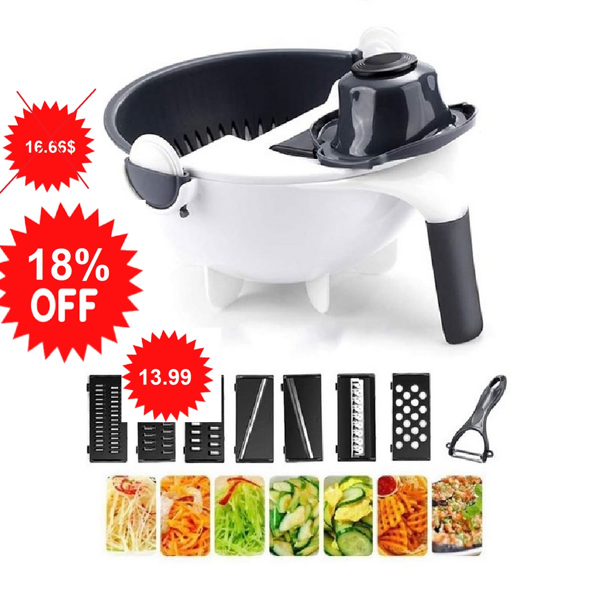 amz_topkid's tweet image. 🔥Vegetable Fruit Cutting Dicer Slicer Tool Set (ASIN: B0B65VQRFP)! 😍 enjoy a fantastic 25% discount! 👉 a.co/d/0BRqk51 #TOPKID #VegetableChopper #FruitCutter #KitchenTools #FoodPrep #LimitedTimeOffer #Discount #OnlineShopping #9in1ToolSet #HomeCooking #CookingMadeEasy