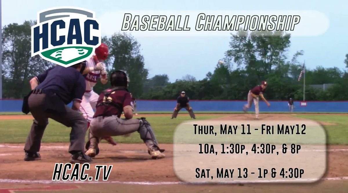 IndianaSRN's tweet photo. Can't make it to all the 2023 @HCACDIII Baseball championship games? Watch 'em LIVE for FREE starting tomorrow on https://t.co/68OiBsYiqq!
10a ET @Bluffton_Sports vs @MUSpartans 
1:15p @rhitsports vs @AthleticsAU 
4:30p @FCGrizAthletics vs TBD
8:00p @TransySports vs TBD https://t.co/V4s4uRTOUx