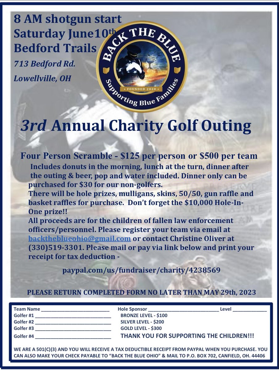 CanfieldPolice's tweet photo. Please consider attending or otherwise supporting this Canfield based, 501(C)(3) organization. https://t.co/NqXV4GC1dF