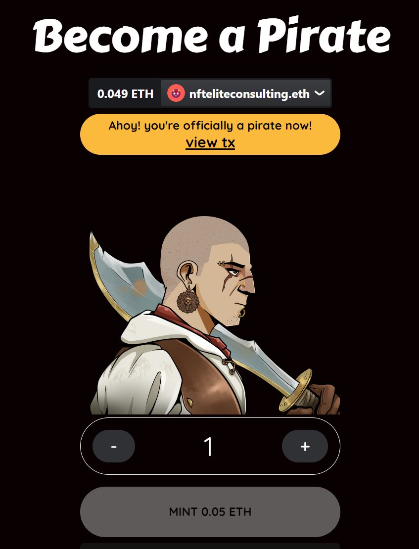 MisterSausageio's tweet photo. Ahoy mfers! 🏴‍☠️🦜 Glad to be part of this amazing project with such a wonderful community 😎

Can't wait for the token airdrop! @PirateMFs $OGMF

200 ETH Pre-Sale SOLDOUT 🚀🌭 and a lot more things coming! https://t.co/ZqQtkmYpA1