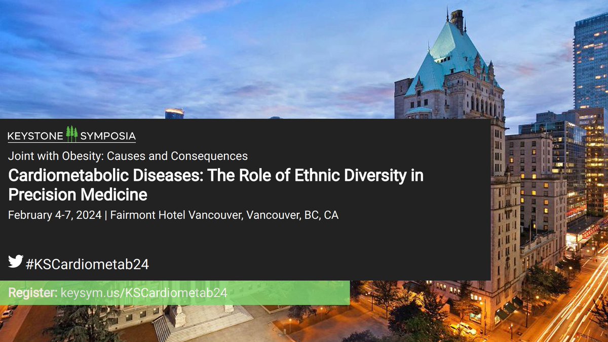 Nature Genetics (@naturegenet) on Twitter photo Explore emerging #Cardiovascular research with field leaders <a href="/KeystoneSymp/">Keystone Symposia</a> Cardiometabolic Diseases: The Role of Ethnic Diversity in Precision Medicine; Obesity: Causes and Consequences, this February in Vancouver! keysym.us/KSCardiometab24 #KSCardiometab24 Explore emerging #Cardiovascular research with field leaders <a href="/KeystoneSymp/">Keystone Symposia</a> Cardiometabolic Diseases: The Role of Ethnic Diversity in Precision Medicine; Obesity: Causes and Consequences, this February in Vancouver! keysym.us/KSCardiometab24 #KSCardiometab24