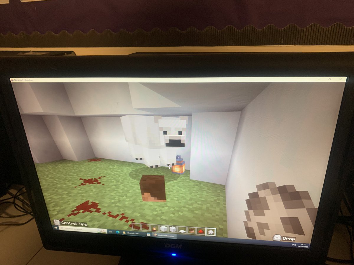 GorstMillfield's tweet photo. Conservation, biodiversity and adaptation has been our recent focus at Minecraft Lab. this week the students focused on building igloos and how animals are adapted to survive in these environments #biodiversity #conservation #minecraft #TeamMillfield https://t.co/4UJefY00ki