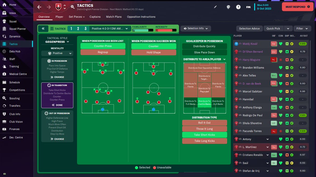 on Twitter "New FM23 Tactic 4231 DM AM WIDE
