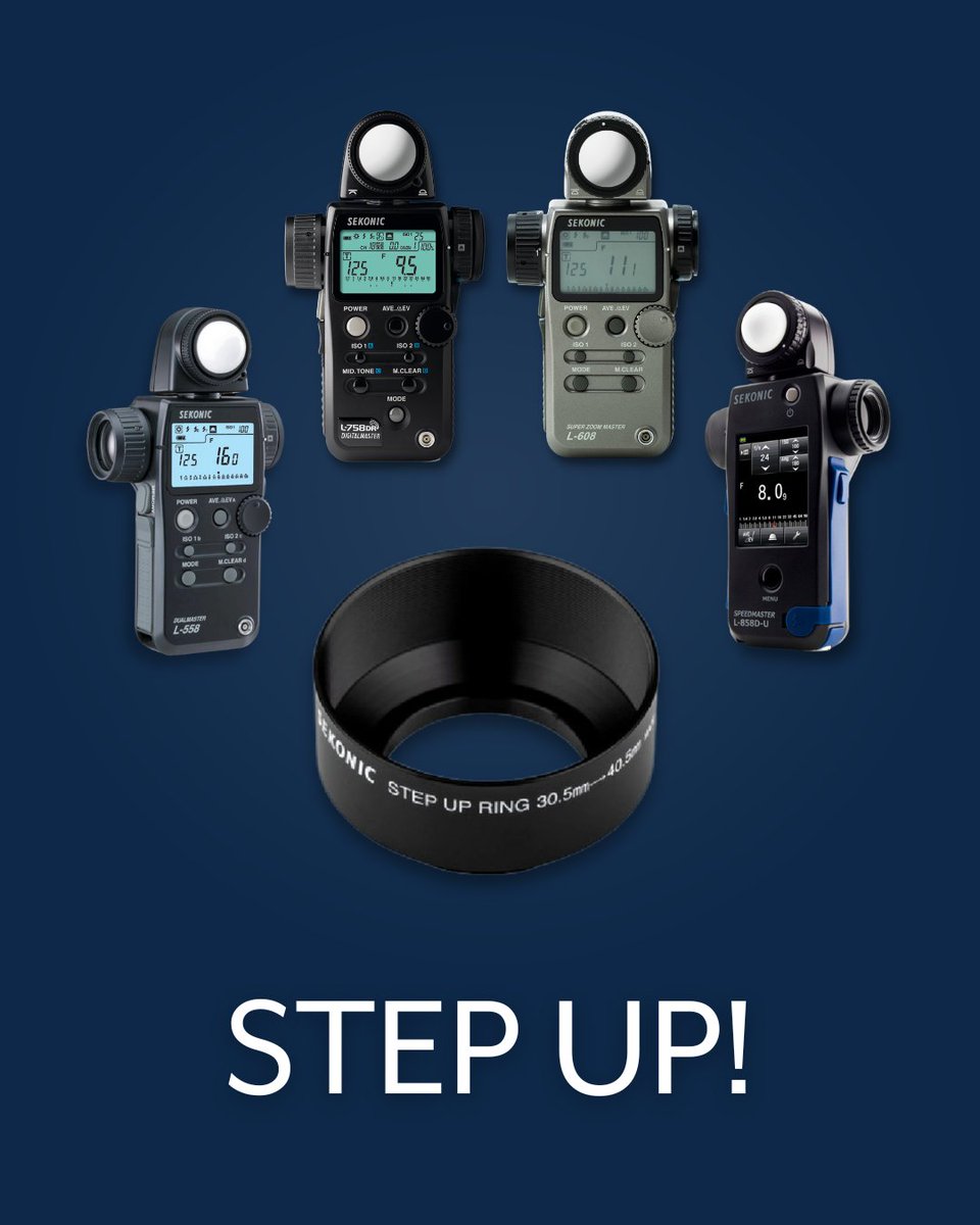 A hood for your meters! Prevent erroneous light measurements caused by lens glare. It works with the L-858D, L-758, L-608 and L-558 meters. #LightMeter #Sekonic