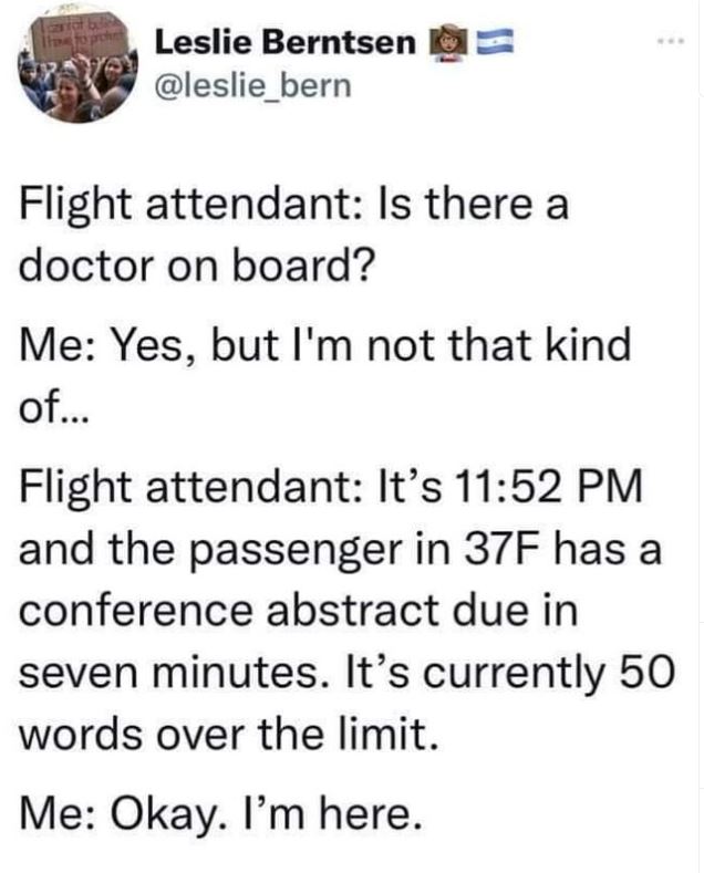 MITGradStudents's tweet photo. Striving to become this kind of doctor π€© I think we're already qualified lolπ
#gradmeme #gradhumor #phdmeme #phdhumor https://t.co/byv6E5xK7f