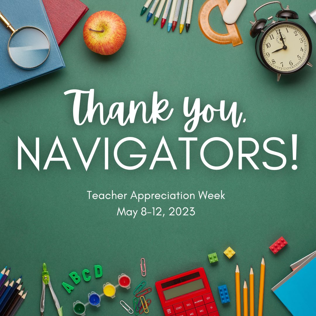 Happy Teacher Appreciate Week! We appreciate each of you! Thank you for making a difference each and every day! #teacherappreciationweek