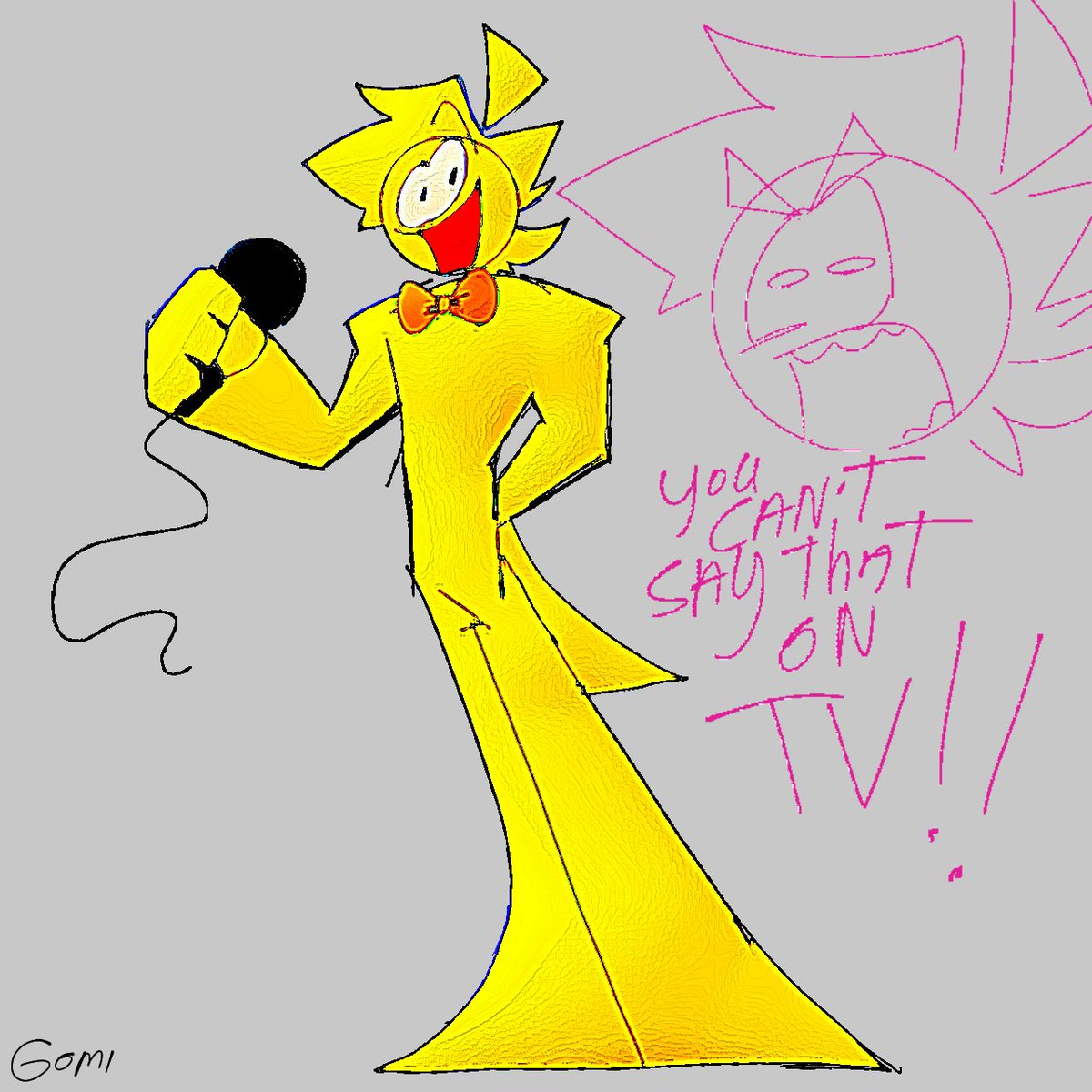 Gomi on Twitter "Turned the banana man into a stick figure 😈 swbg 