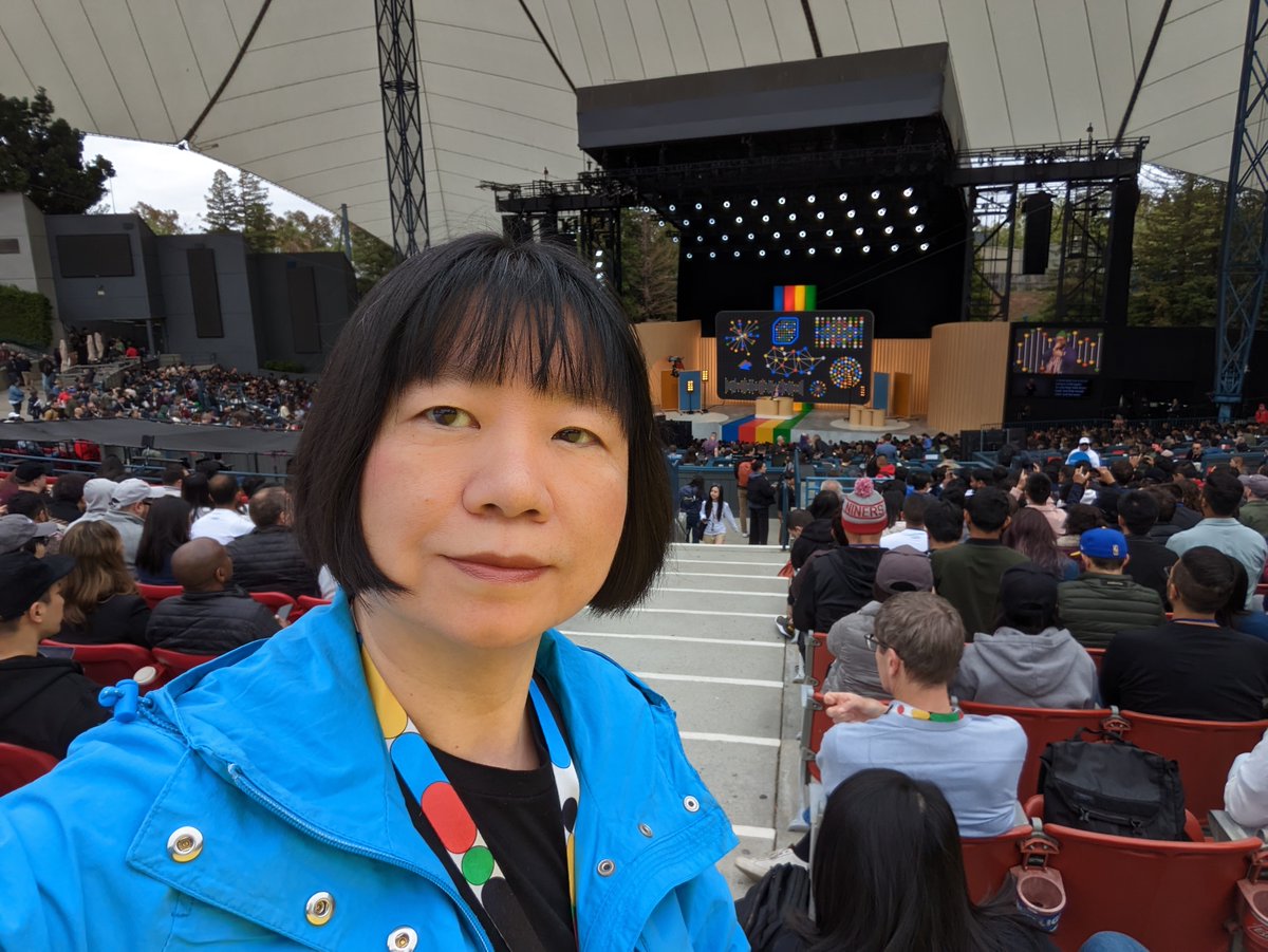 ☀️ Good morning from #GoogleIO! We're joining ML #GDE <a href="/margaretmz/">Margaret M.</a> at Google's Shoreline Amphitheater in California for a glimpse into I/O's in-person happenings. First order of business: Pastries! Then registration before finding a prime spot to watch from.