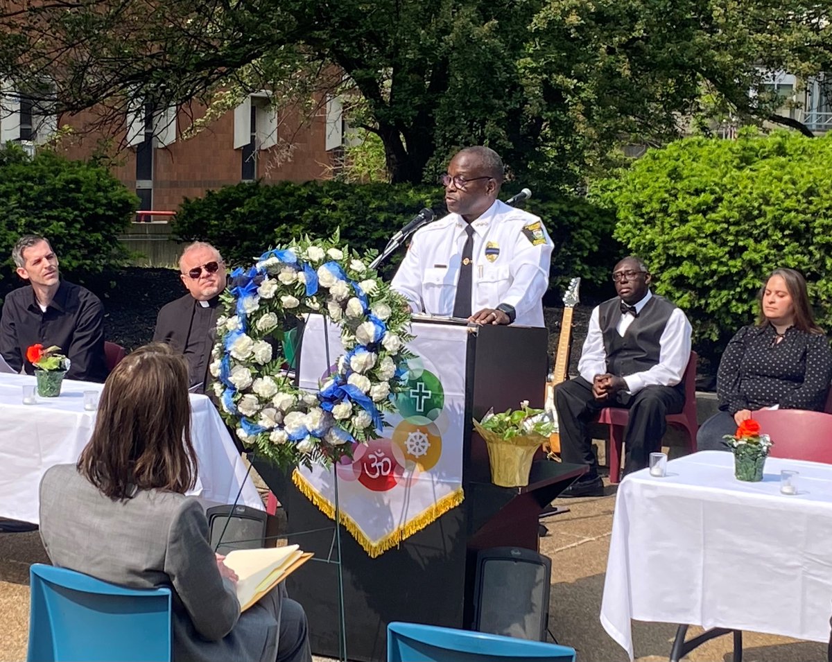 acj_comms's tweet photo. An important part of Correctional Employees Week is honoring those correctional employees who came before us. 

Today we held our annual Memorial Service to recognize current and former correctional employees who have passed away. https://t.co/YvoRkApYop