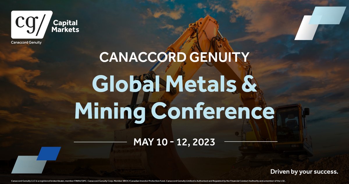 We are excited to be attending Canaccord Genuity’s 2nd Annual Global Metals and Mining Conference, hosted in Palm Desert, California May 10-12, 2023. 

 #CGDriven #DrivenByYourSuccess $DEFN.v $DFMTF