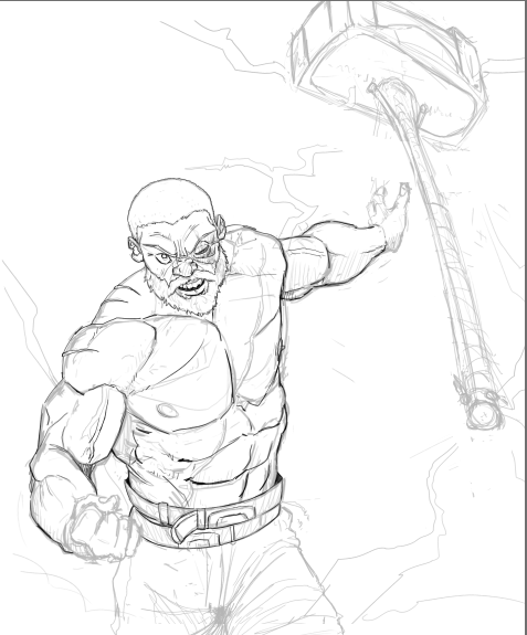 ManoJeffrey_'s tweet photo. Drawing my character in an RPG, he got Thor's hammer hehe 

#dnd #dungeonsanddragons #OriginalCharacterArt #commissionsopen https://t.co/8qYcHH3IpE