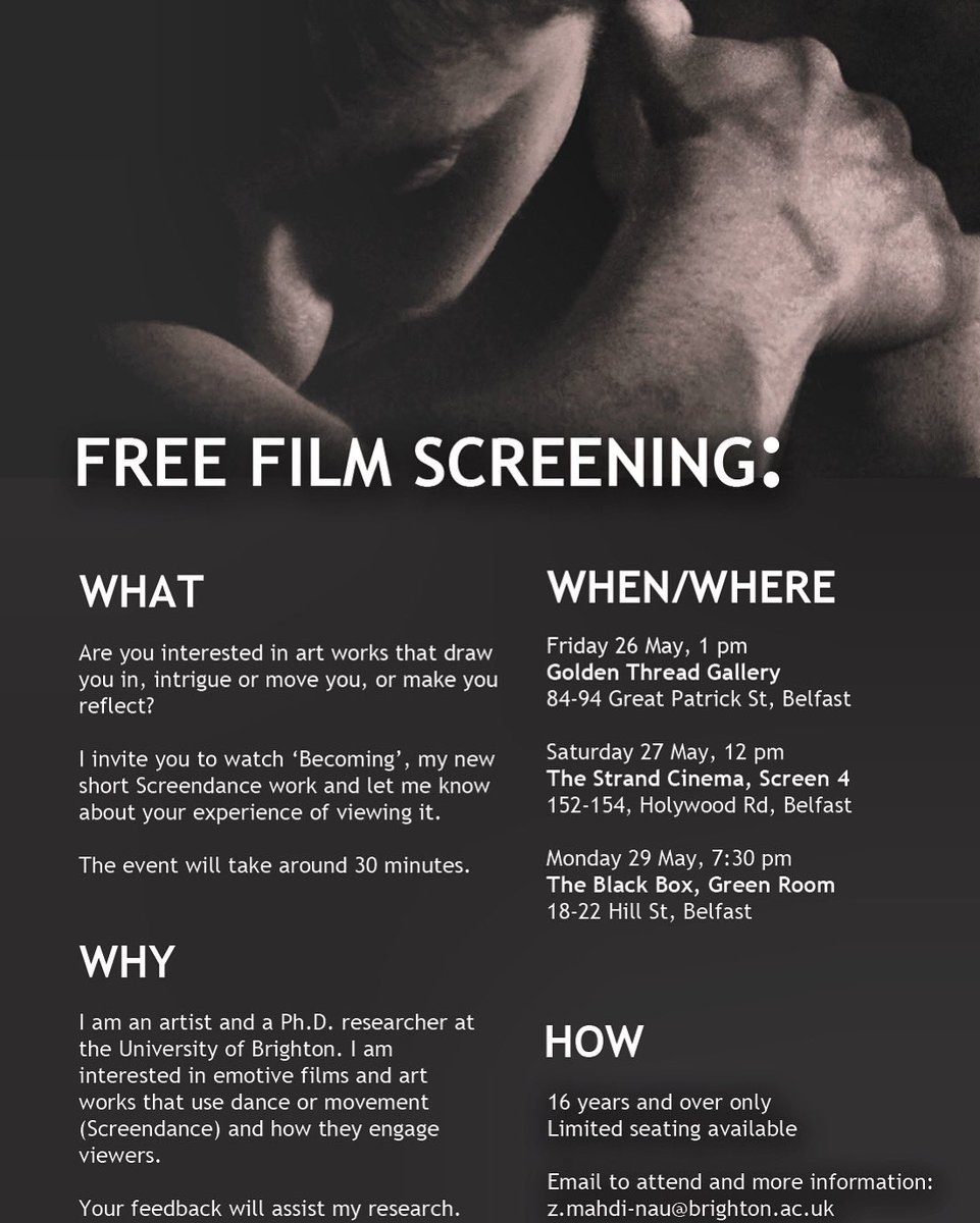 And here is the flyer with the correct email address!