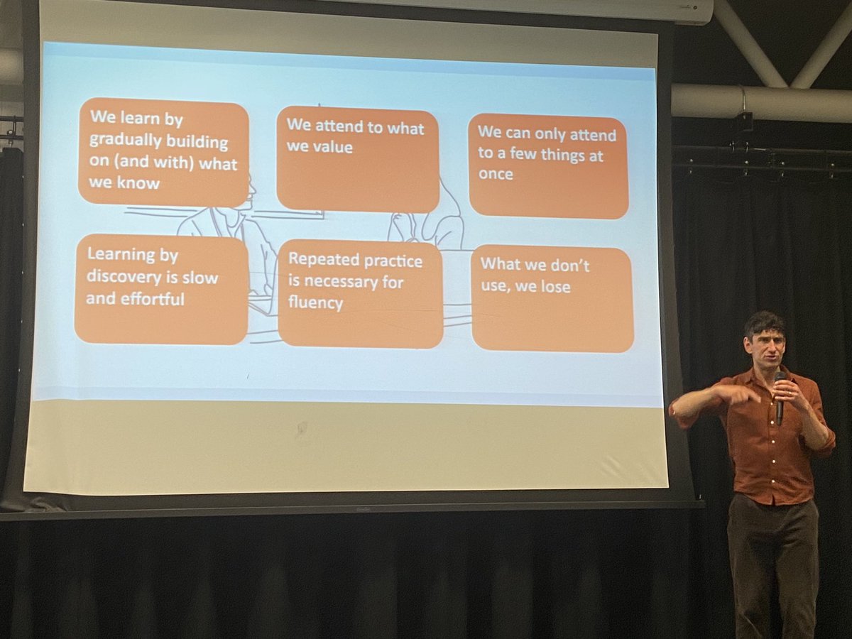 Listening to <a href="/PepsMccrea/">Peps</a> speak about the key principles behind Instructional Coaching and why is proven to be so invaluable to teacher development #FGCSteachmeet2023