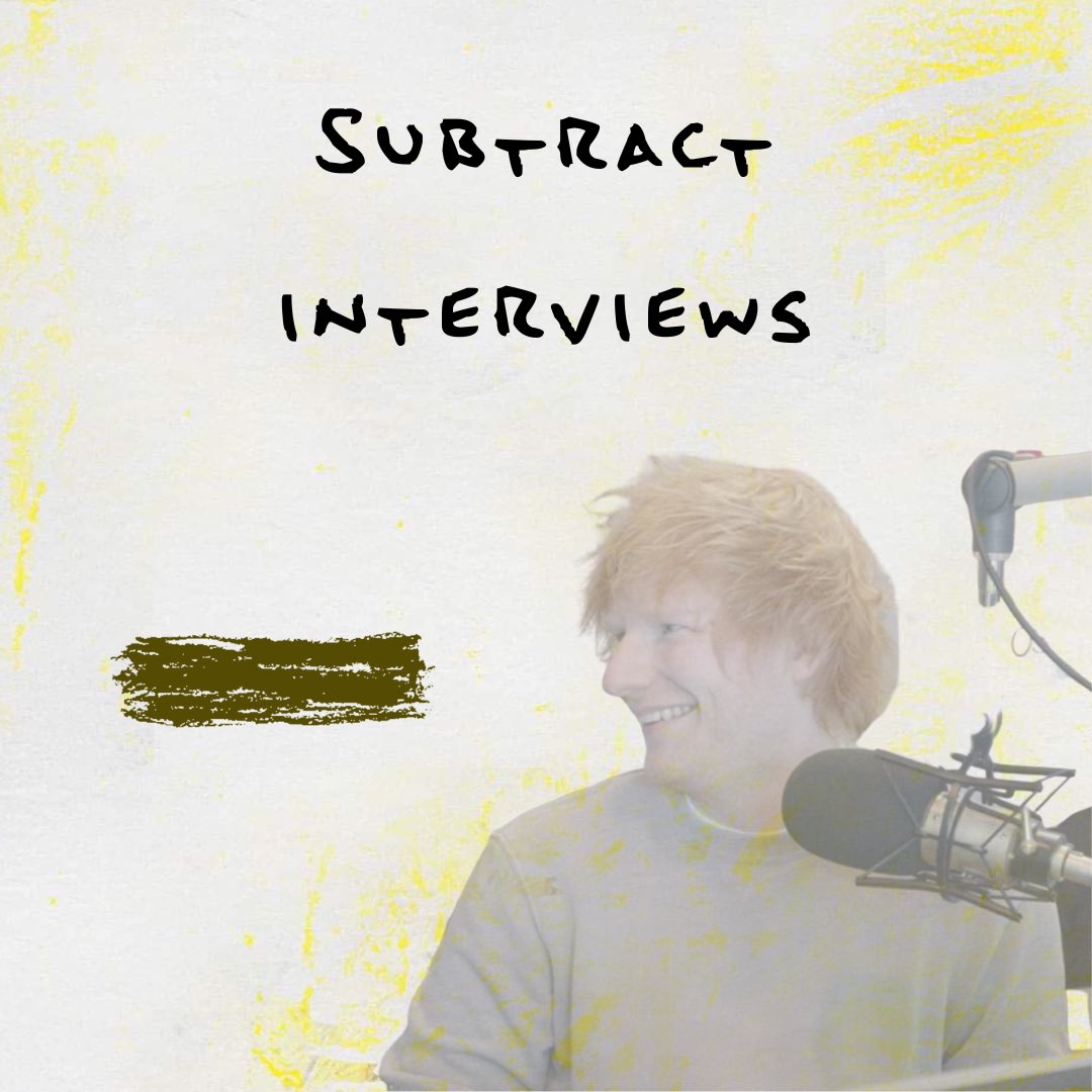EdSheeran_EU's tweet photo. Just made a playlist with the interviews for the Subtract era x

https://t.co/tdhElmsonD https://t.co/nY47BRSqg0