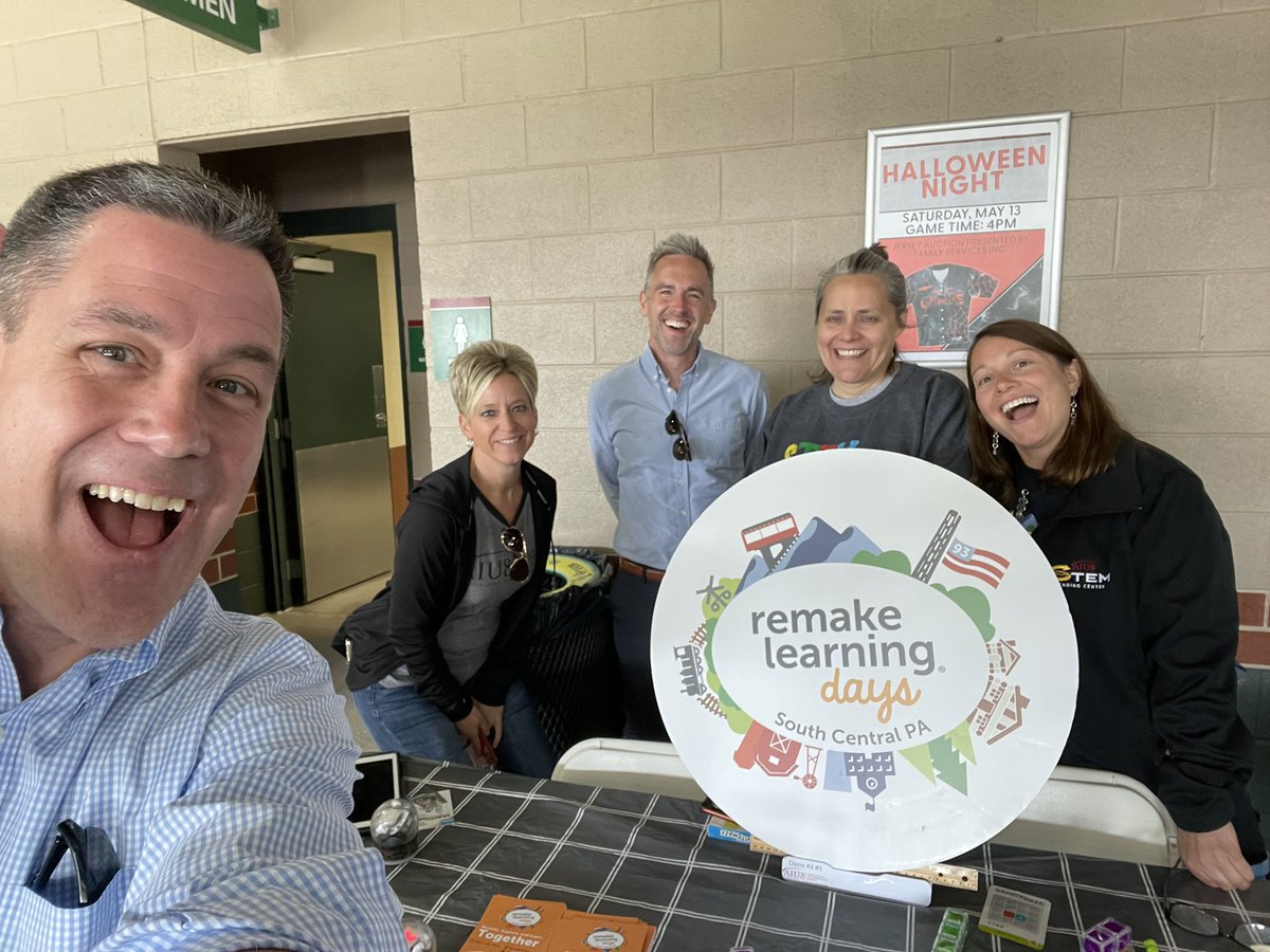 greggbehr's tweet photo. I 💛 #RemakeDays! | @brendalyntc @STEMgirlie @appalachiaIU8 @RemakeDaysSCPA @AltoonaCurve @PADeptofEd https://t.co/yAyLNJ192w