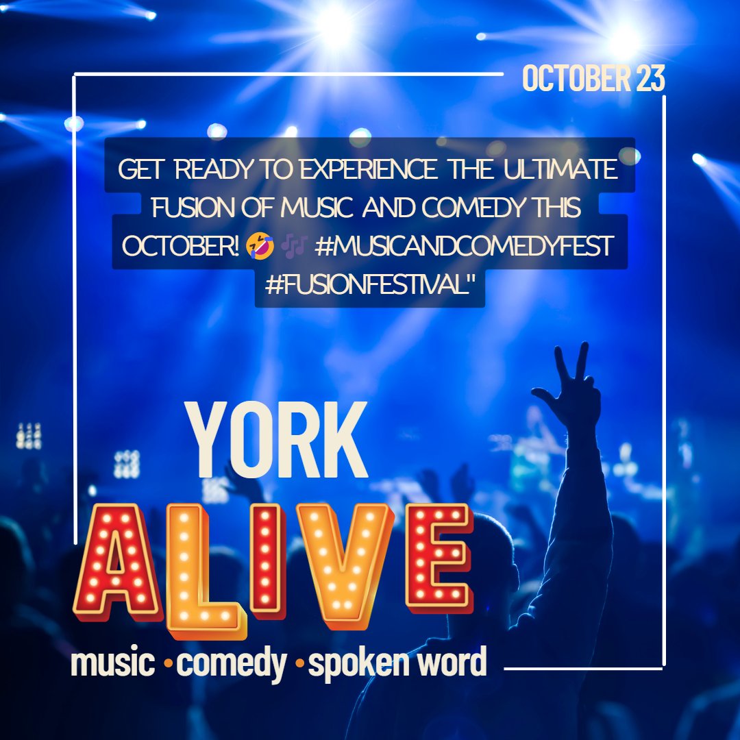 Dancing and Laughing - what else is there?  
Get ready, October 2023

#livemusic #comedy #yorkevents