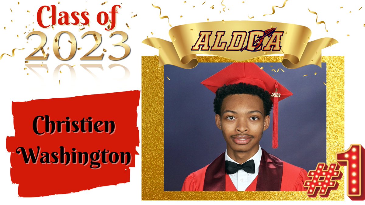 aldcachiefs's tweet photo. #CountdownToGraduation2023
Today’s highlight is Christien Washington. He is a senior at ALDCA and has earned the honor of being ranked the highest academic achiever in ALDCA’s 2023 class. https://t.co/CJjkAews9C