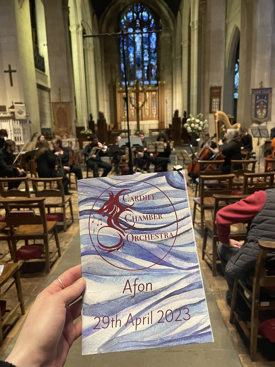 Was so amazing to have my piece ‘Afon’ performed by <a href="/ChamberCardiff/">Cardiff Chamber Orchestra</a> 💙 

Such a lovely concert and performance, the orchestra were sounding fab! Looking forward to sharing the recording soon! #newmusic #composer