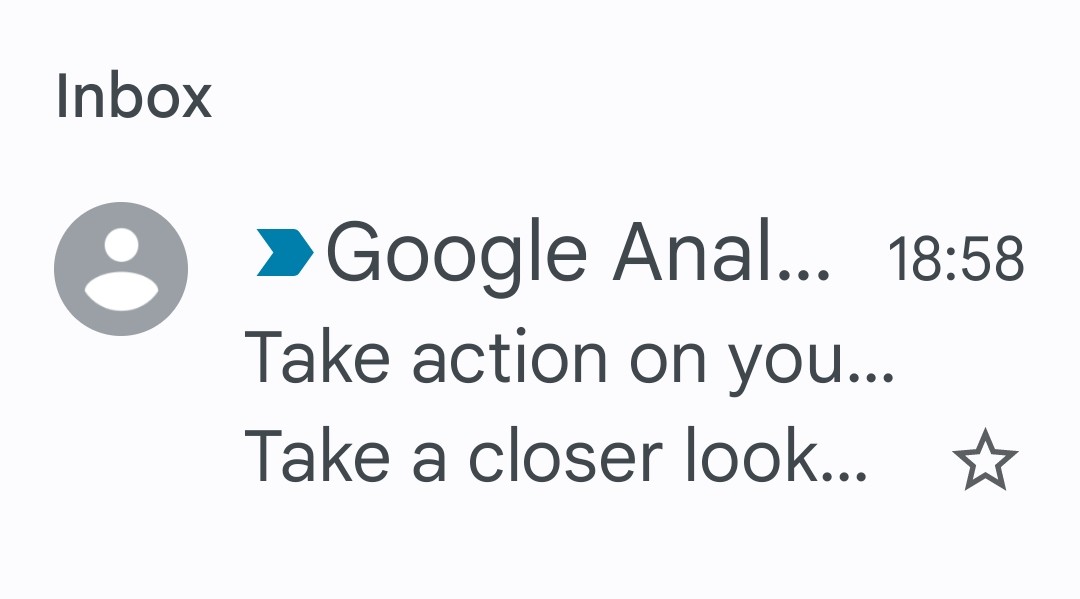 Dear @google. Having just received this email from you I'm wondering if you're becoming a pain in the butt?