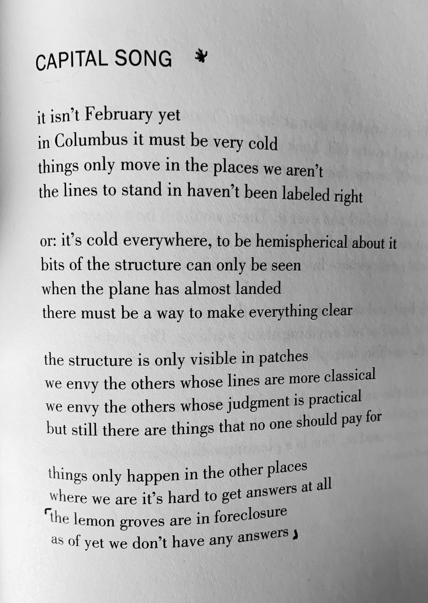 “the lemon groves are in foreclosure / as of yet we don’t have any answers” 

Lindsay Turner (@tindsaylurner)