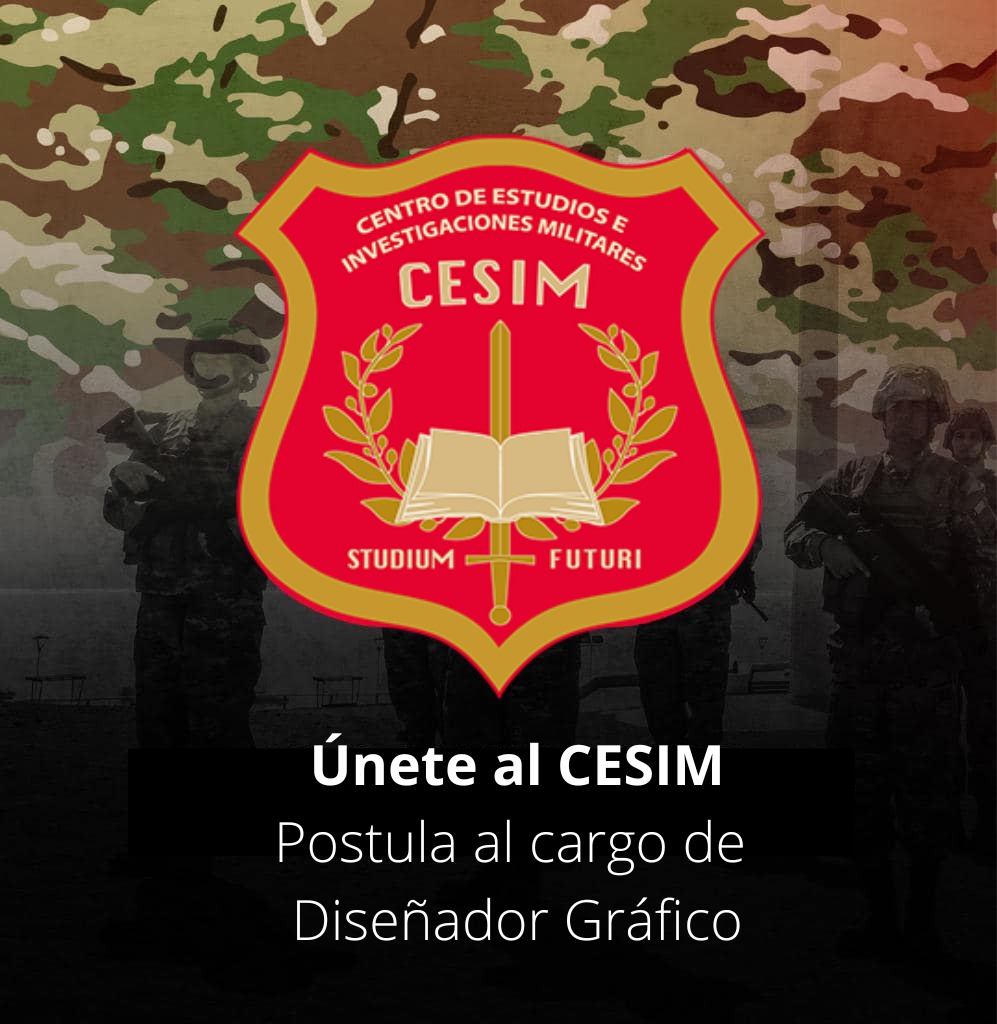 📣Si eres #diseñadorgráfico y estás buscando una #ofertalaboral, postula al @cesim_chile del @Ejercito_Chile. Para más detalle, click en: Perfil del cargo:👉bit.ly/42nAmJB Bases del concurso:👉bit.ly/3OguAFB