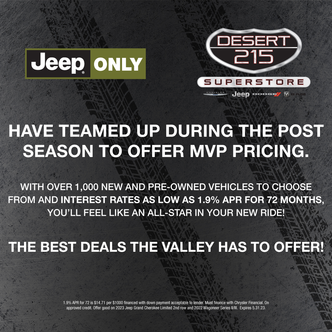 There's still time to save! Don't miss out on MVP Pricing now through May 31st!

bit.ly/3Mgc6TZ

#mvppricing #desert215 #jeeponly