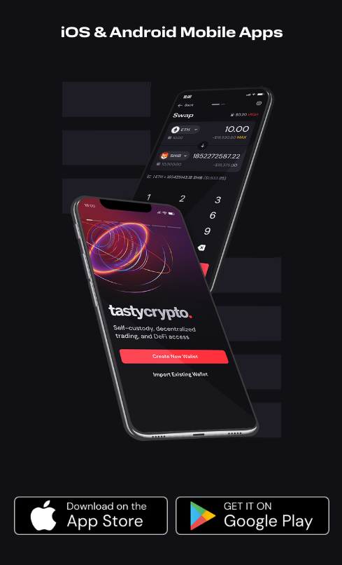 RyanFredGrace's tweet photo. 🚨 We just launched the mobile version of the @tastycrypto wallet with token swapping on Ethereum.

Available on iOS and Android here: https://t.co/oYPlC4I8r5

A lot more is coming soon. Let us know what else you'd like to see in the app. @tastyliveshow @tastytrade https://t.co/MTj7Otk4Qh