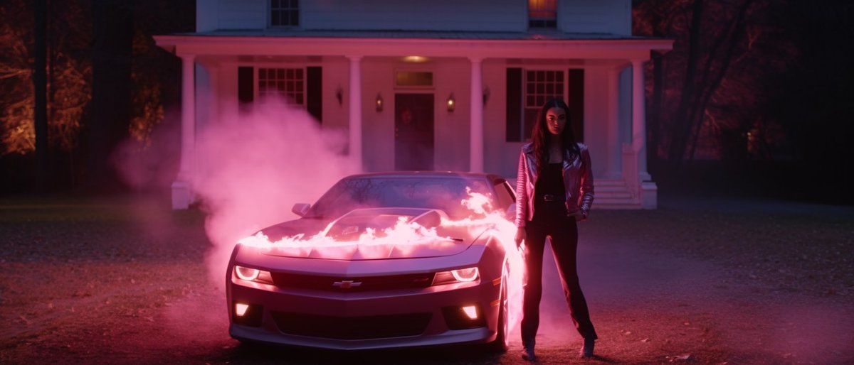 CarloMoss's tweet image. Two more scenes from an imagined #MPGIS movie. Mackenzie in the opening bathroom scene and lighting Brittnay&apos;s car on fire
(2/2)