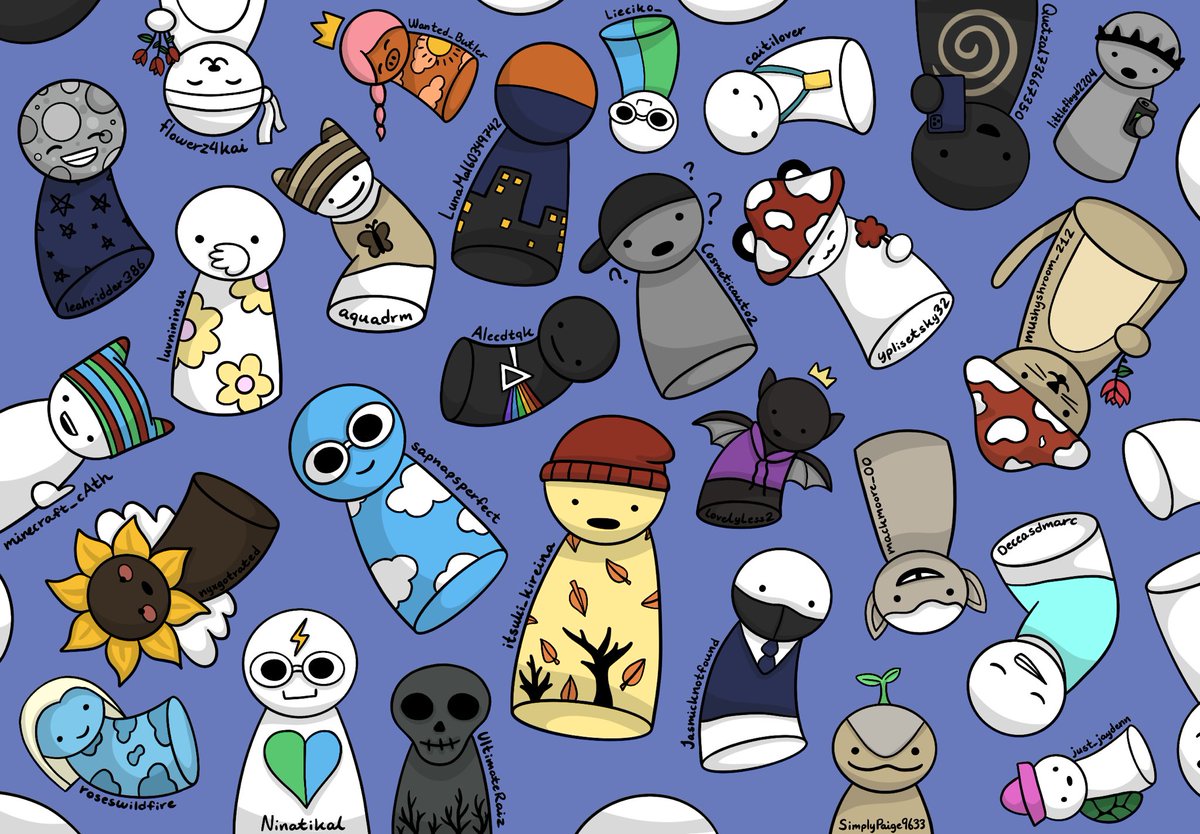 ItsStariza's tweet image. Drawing my new followers as blobs part 13!! :D
#dreamfanart @Dream__Fanart #dreamwastaken