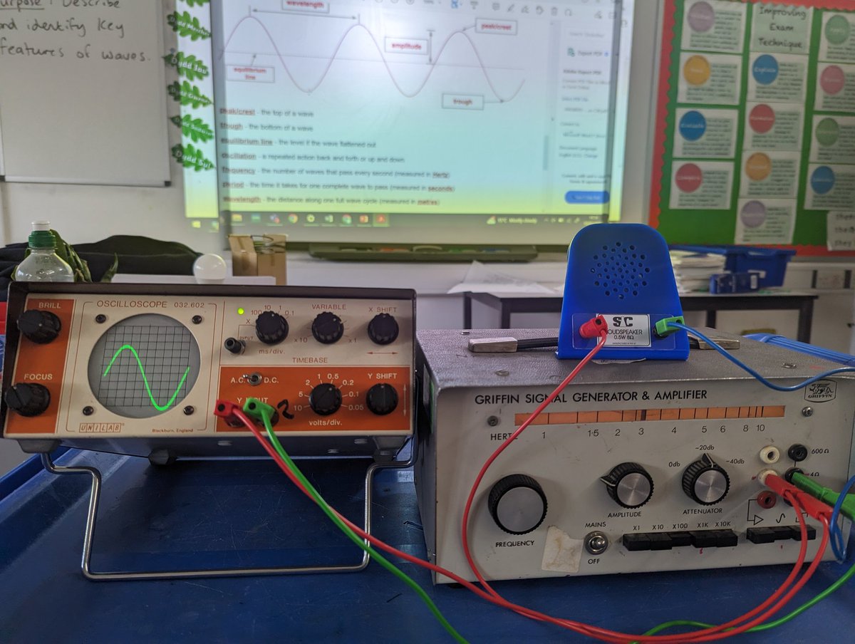 I love dusting off this old set up to demonstrate waves.
